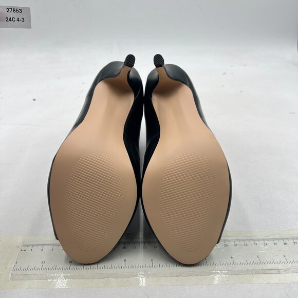 FSJ Black Peep Toe High Heel Ankle Boots Sandals Hollow V Cut Open Toe Booties - Picture 7 of 8